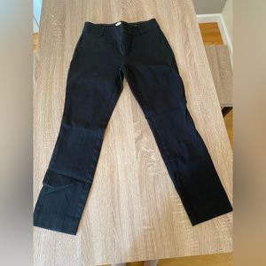 Anthropologie Size 0 black ankle length slacks.